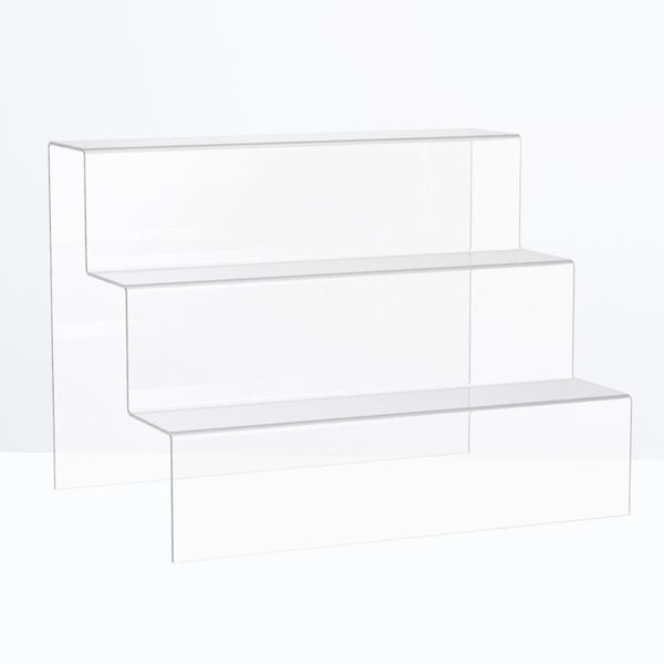 hooks & rails acrylic stepped display stand 3-tier storage rack deskorganizer holder for ornaments models (20cm)
hooks & rails acrylic stepped display stand 3-tier storage rack deskorganizer holder for ornaments models (20cm)