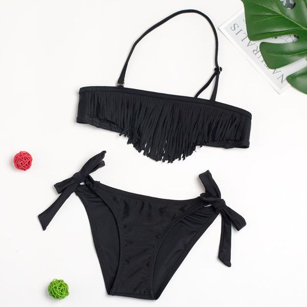 2021 new girls black tassel tankini swimsuits summer beachwear children girls bathing suits two-pieces bikini swimsuits
2021 new girls black tassel tankini swimsuits summer beachwear children girls bathing suits two-pieces bikini swimsuits
