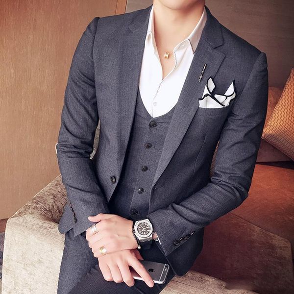 men's suits & blazers slim fit wedding tuxedos grey green groomsmen formal wear custom made man for men (jacket+pants+vest), White;black
men's suits & blazers slim fit wedding tuxedos grey green groomsmen formal wear custom made man for men (jacket+pants+vest), White;black