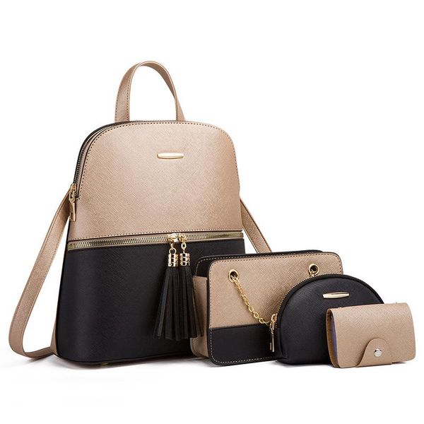 evening bags 4pcs/set woman fashion backpack set female shoulder crossbody bag pu leather purse clutch luxury card holder women gift
evening bags 4pcs/set woman fashion backpack set female shoulder crossbody bag pu leather purse clutch luxury card holder women gift