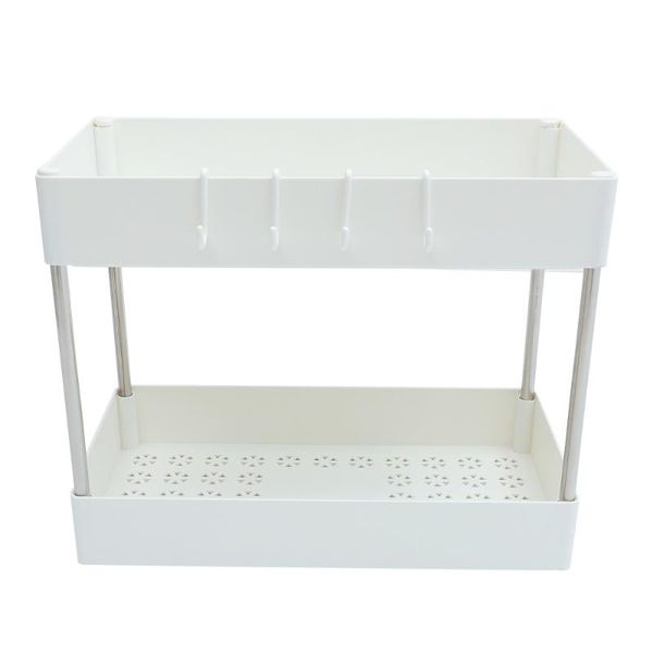 hooks & rails 1pc multifunctional double-layer rack bathroom kitchen anti-slip storage
hooks & rails 1pc multifunctional double-layer rack bathroom kitchen anti-slip storage