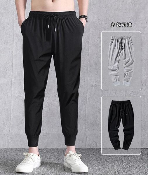 men's pants summer men 2021 ultra-thin joggers sweatpants fashion casual fitness trousers breathable quick dry ice silk, Black
men's pants summer men 2021 ultra-thin joggers sweatpants fashion casual fitness trousers breathable quick dry ice silk, Black