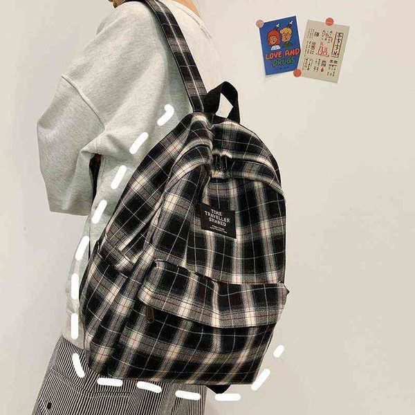 students backpack women plaid pattern school bag canvas softback campus style rucksack travel backpack female backpacks ladies y1105
students backpack women plaid pattern school bag canvas softback campus style rucksack travel backpack female backpacks ladies y1105