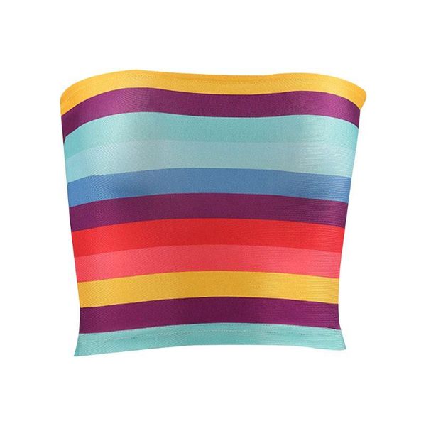 women's tanks & camis women girls off shoulder strapless crop tube summer rainbow stripes print stretchy chest wrap festivals party, White
women's tanks & camis women girls off shoulder strapless crop tube summer rainbow stripes print stretchy chest wrap festivals party, White