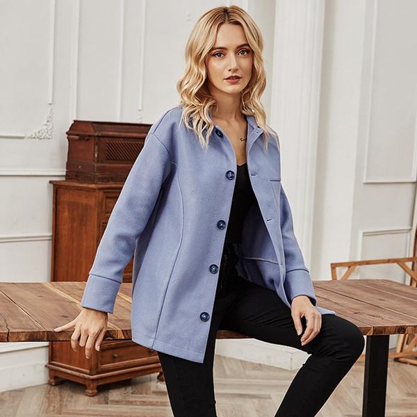 women's jackets casual midi coat and jacket women button up long sleeve turn-down collar with pockets female autumn winter blue outwear, Black;brown
women's jackets casual midi coat and jacket women button up long sleeve turn-down collar with pockets female autumn winter blue outwear, Black;brown
