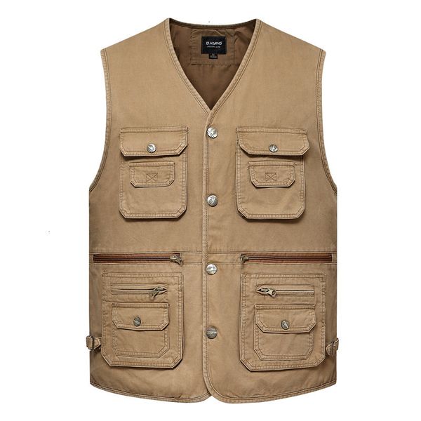 2021 new cotton multi pockets mens fishing vest outdoor casual sleeveless jacket pgrapher wearable all seasons waistcoat big size 4 j4we, Black;white
2021 new cotton multi pockets mens fishing vest outdoor casual sleeveless jacket pgrapher wearable all seasons waistcoat big size 4 j4we, Black;white