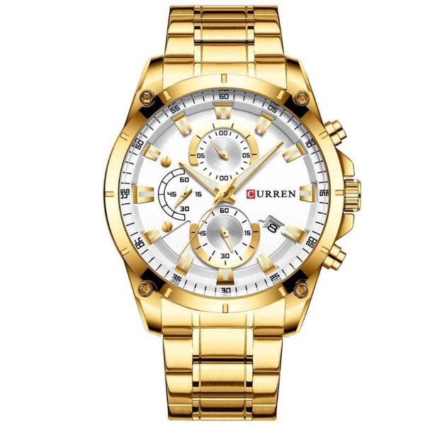 wristwatches curren 2021 luxury gold chronograph clock business style man watches with steel band male watch relogio masculino 8360, Slivery;brown
wristwatches curren 2021 luxury gold chronograph clock business style man watches with steel band male watch relogio masculino 8360, Slivery;brown