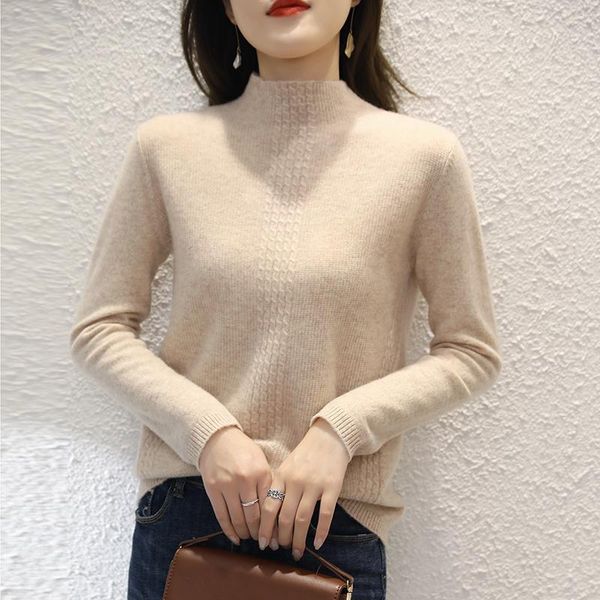 women's sweaters 2021 women sweater winter thickening loose turtleneck cashmere female long sleeve casual knit pullover, White;black
women's sweaters 2021 women sweater winter thickening loose turtleneck cashmere female long sleeve casual knit pullover, White;black
