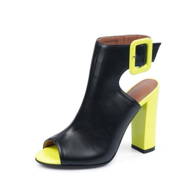 sandals women's high heels summer shoes for women buckle strap female square heel fashion ladies party fish mouth, Black
sandals women's high heels summer shoes for women buckle strap female square heel fashion ladies party fish mouth, Black