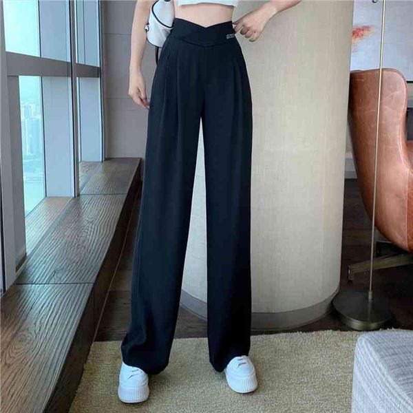 wide leg pants women spring pure black korean all-match trendy elegant casual daily female trousers elastic waist plus size, Black;white
wide leg pants women spring pure black korean all-match trendy elegant casual daily female trousers elastic waist plus size, Black;white