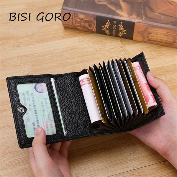 card holders bisi goro cowhide bag multi brand genuine leather purse zipper coin men short slim male wallet, Brown;gray
card holders bisi goro cowhide bag multi brand genuine leather purse zipper coin men short slim male wallet, Brown;gray