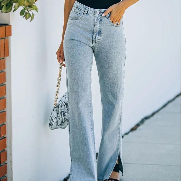 women's jeans 2021 denim trousers washed solid color fashion all-match pants foot open ends and mopping, Blue
women's jeans 2021 denim trousers washed solid color fashion all-match pants foot open ends and mopping, Blue