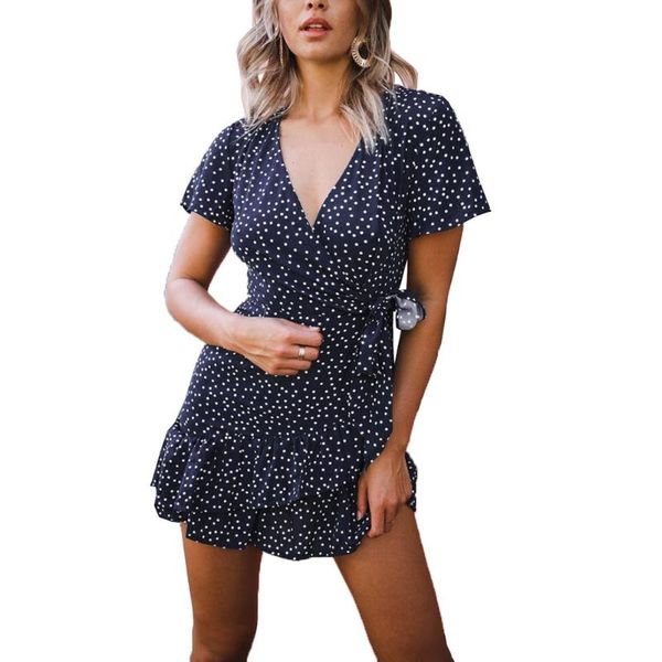casual dresses arrival women fashion v-neck ruffles dress summer fresh polka dot bandage irregular hem long, Black;gray
casual dresses arrival women fashion v-neck ruffles dress summer fresh polka dot bandage irregular hem long, Black;gray