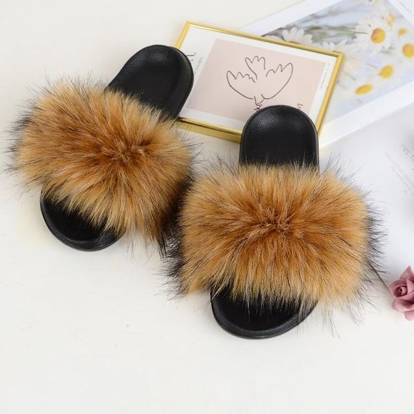 summer fashion flip flops imitation raccoon dog fur grass slippers women's fur wear beach shoes casual sandals, Black
summer fashion flip flops imitation raccoon dog fur grass slippers women's fur wear beach shoes casual sandals, Black