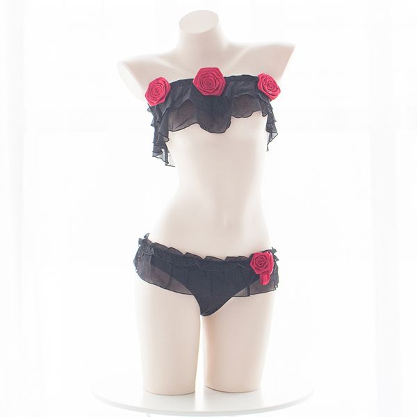 womens gothic rose choffon collar mini bikini set two piece sexyy black swimsuit lingerie and panties two styles cosplay, Red;black
womens gothic rose choffon collar mini bikini set two piece sexyy black swimsuit lingerie and panties two styles cosplay, Red;black