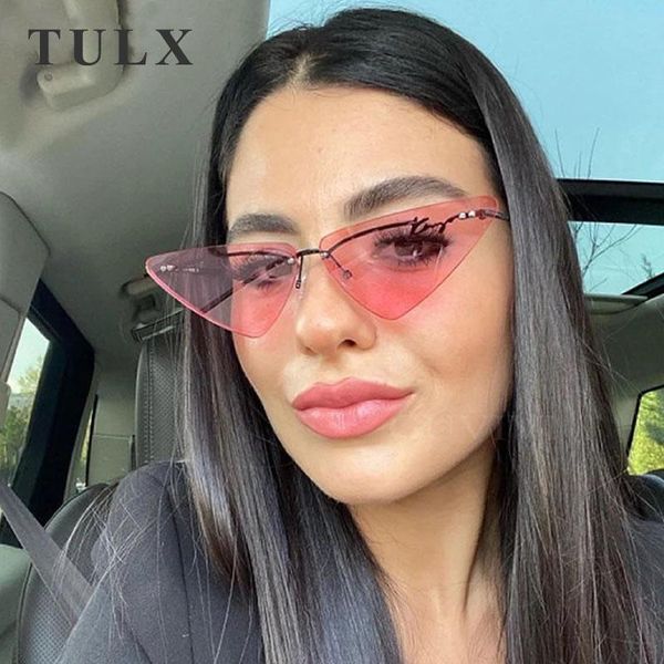 sunglasses 2021 women alloy cat eye cute brand designer summer retro small frame pink blue cateye sun glasses uv400, White;black
sunglasses 2021 women alloy cat eye cute brand designer summer retro small frame pink blue cateye sun glasses uv400, White;black