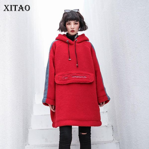 xitao plus size letter hoodies fashion 2019 winter elegant small fresh drawstring patchwork small fresh loose hoodies dmy20641, Black
xitao plus size letter hoodies fashion 2019 winter elegant small fresh drawstring patchwork small fresh loose hoodies dmy20641, Black