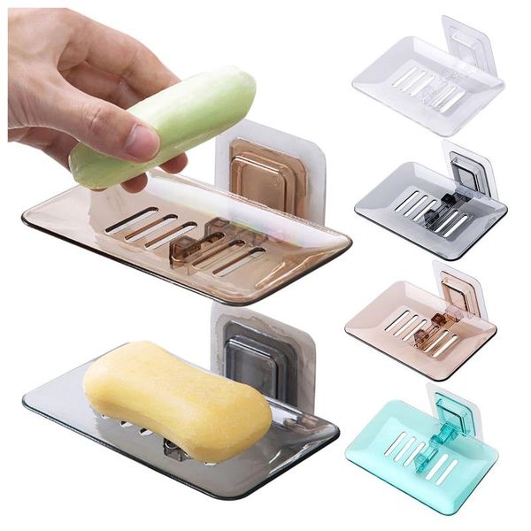 soap dishes 1pc perforation-wall hanging design drain dish bathroom kitchen and plastic storage rack #25 
soap dishes 1pc perforation-wall hanging design drain dish bathroom kitchen and plastic storage rack #25