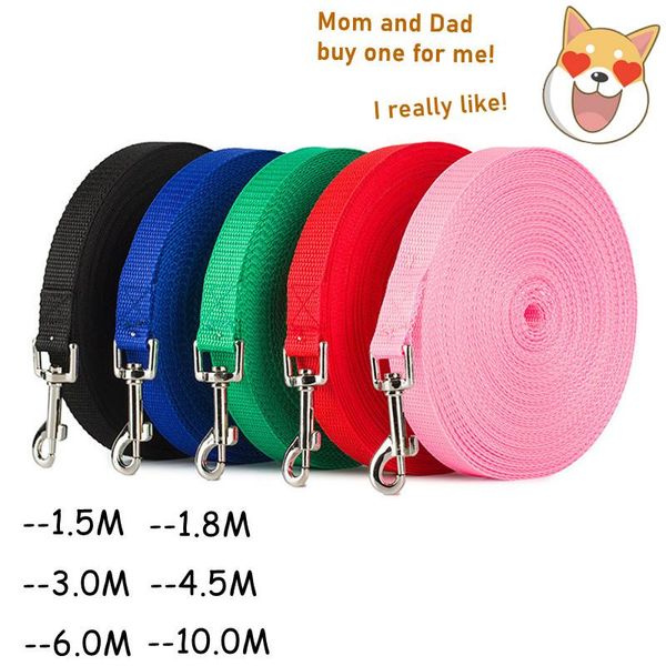 dog collars & leashes long tow rope nylon 3 colors 1.5m 1.8m 3m 4.5m 6m 10m pet walking training leash cats dogs harness collar lead strap
dog collars & leashes long tow rope nylon 3 colors 1.5m 1.8m 3m 4.5m 6m 10m pet walking training leash cats dogs harness collar lead strap