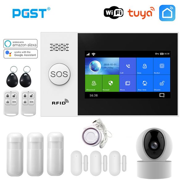 pgst pg107 wireless home wifi gsm security 433mhz kits with motion sensor rfid ip camera burglar alarm system
pgst pg107 wireless home wifi gsm security 433mhz kits with motion sensor rfid ip camera burglar alarm system