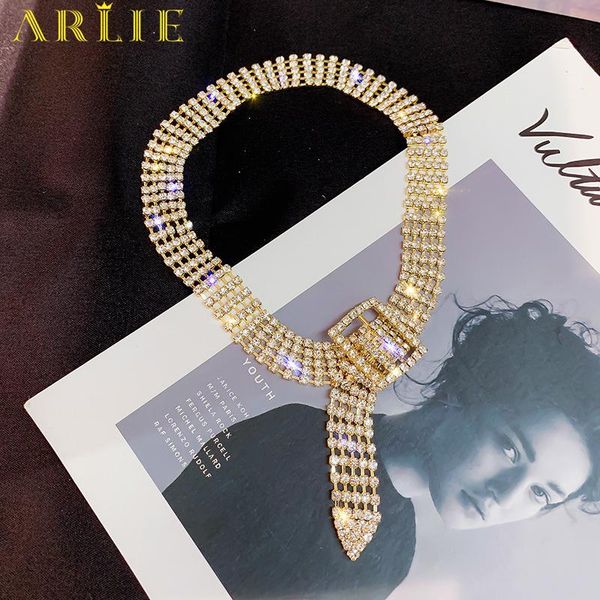 arlie fashion rhinestone crystal choker necklaces for women 2021 shiny gold silver color button necklace statement party jewelry, Golden;silver
arlie fashion rhinestone crystal choker necklaces for women 2021 shiny gold silver color button necklace statement party jewelry, Golden;silver