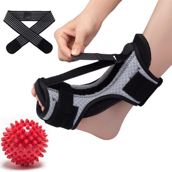 ankle support plantar fasciitis night splint foot brace correction device with fish mesh bag massage ball adjustable protective gear, Blue;black
ankle support plantar fasciitis night splint foot brace correction device with fish mesh bag massage ball adjustable protective gear, Blue;black