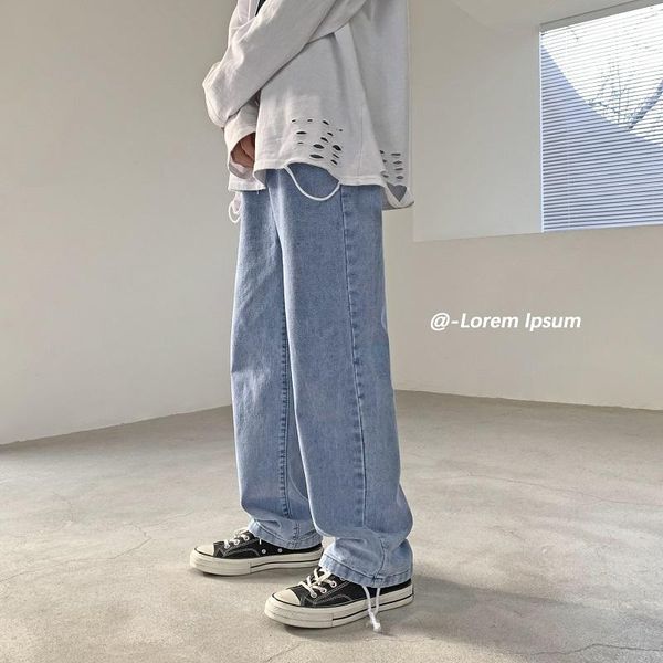 men's jeans 2021 solid color jean pants spring summer fashion men clothing black/blue straight casual denim trousers streetwear male 
men's jeans 2021 solid color jean pants spring summer fashion men clothing black/blue straight casual denim trousers streetwear male