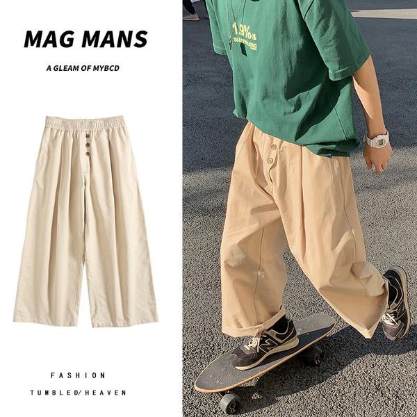 men's pants cotton casual fashion stretch waist straight men streetear loose hip hop wide leg mens trousers m-2xl, Black
men's pants cotton casual fashion stretch waist straight men streetear loose hip hop wide leg mens trousers m-2xl, Black