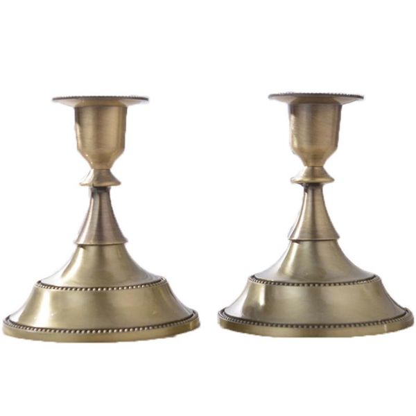 european style retro candle holder, l ktv single head candle holder wedding holder