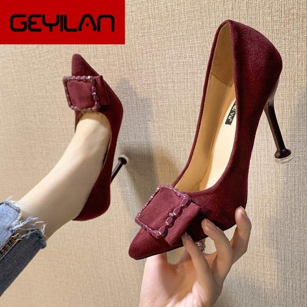 dress shoes temperament high heels 2021 europe and america concise thin fashion metal square buckle single womens, Black
dress shoes temperament high heels 2021 europe and america concise thin fashion metal square buckle single womens, Black
