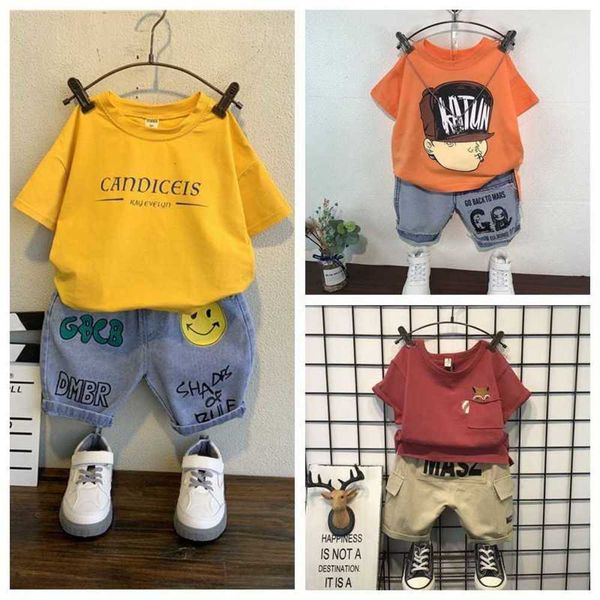 2021 fashion children's clothing 2 pieces set clothing summer short sleeve cartoon set, White
2021 fashion children's clothing 2 pieces set clothing summer short sleeve cartoon set, White