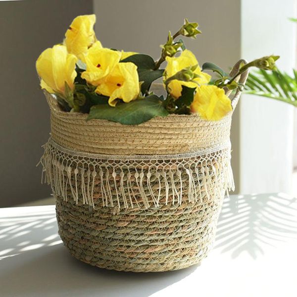 storage baskets s 100% handmade seagrass wicker basket flower pot with pretty tassel folding decoration
storage baskets s 100% handmade seagrass wicker basket flower pot with pretty tassel folding decoration