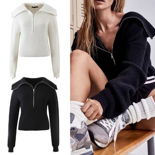 women's sweaters sweater long sleeve, women's sleeve vintage knitted with zipper, autumn i5fl, White;black
women's sweaters sweater long sleeve, women's sleeve vintage knitted with zipper, autumn i5fl, White;black
