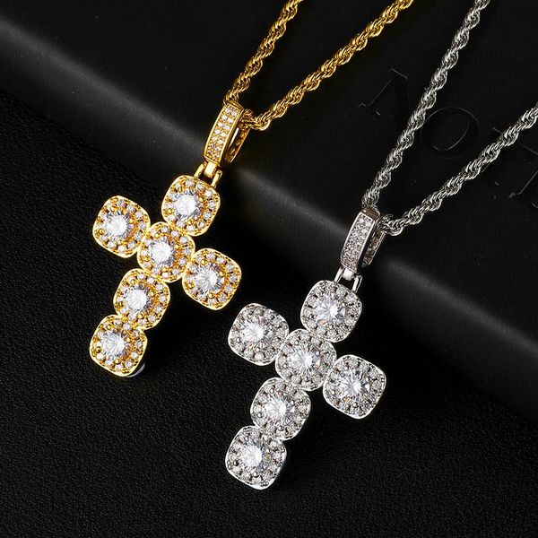 pendant necklaces hip hop iced out cubic zirconia stones square big cross pendants men charm tennis chain jewelry with solid back, Silver
pendant necklaces hip hop iced out cubic zirconia stones square big cross pendants men charm tennis chain jewelry with solid back, Silver