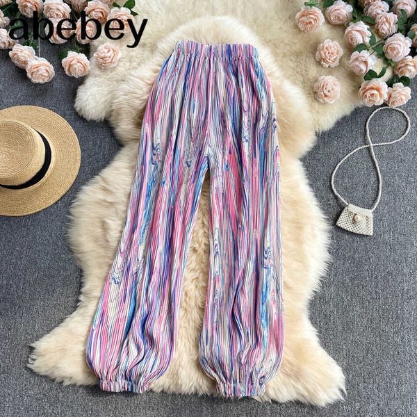 women design tie dye pants korean fashion high waist casual trousers summer chic streetwear long female trousers 210715, Black;white
women design tie dye pants korean fashion high waist casual trousers summer chic streetwear long female trousers 210715, Black;white