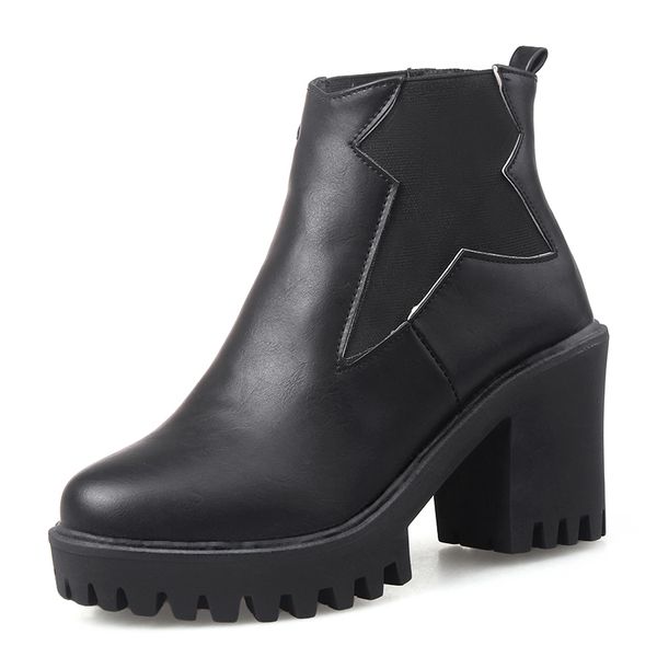 hollow heel with thick bottom fall and winter ankle boots elastic seam cloth super high heels shoes tdm5, Black
hollow heel with thick bottom fall and winter ankle boots elastic seam cloth super high heels shoes tdm5, Black