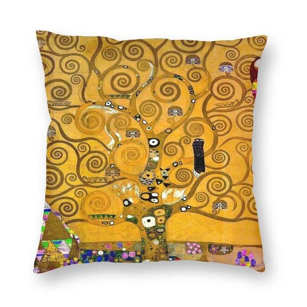 cushion/decorative pillow tree of life by gustav klimt cushion covers sofa decoration painting art square throw case 40x40
cushion/decorative pillow tree of life by gustav klimt cushion covers sofa decoration painting art square throw case 40x40