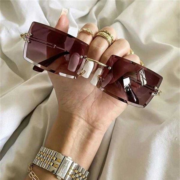 womens rectangle sunglasses vintage shades clear lens eyewears gradient rimless square sun glasses female gafas 2020 vendors p0814, White;black
womens rectangle sunglasses vintage shades clear lens eyewears gradient rimless square sun glasses female gafas 2020 vendors p0814, White;black