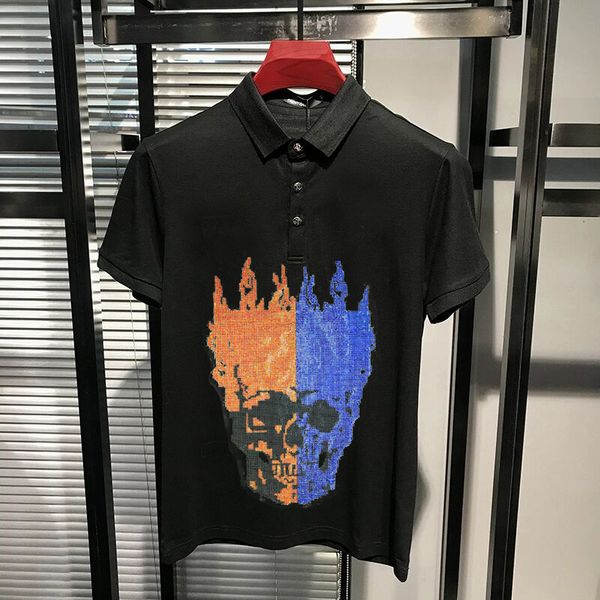 men's t-shirts summer lapel drill male polo shirt trend anti-pilling arrival craft skull short sleeve asian size m-5xl lnbp, White;black
men's t-shirts summer lapel drill male polo shirt trend anti-pilling arrival craft skull short sleeve asian size m-5xl lnbp, White;black