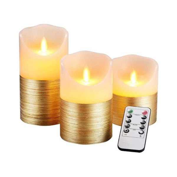 3pcs led simulation swing candle without battery cycling 24 hours timer flameless real wax flickering moving wick
3pcs led simulation swing candle without battery cycling 24 hours timer flameless real wax flickering moving wick