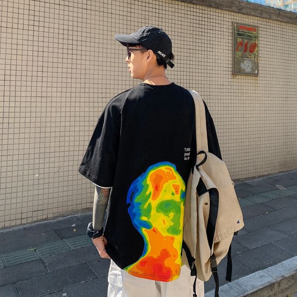 new for 60-135kg black white loose oversize 2021 men's rock skateboard hip hop t-shirt short sleeves streetwear tees tshirt eyy6, White;black
new for 60-135kg black white loose oversize 2021 men's rock skateboard hip hop t-shirt short sleeves streetwear tees tshirt eyy6, White;black