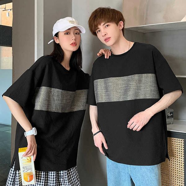 men's t-shirts summer short-sleeved t-shirt men fashion printing casual o-neck t shirt mens streetwear korean loose couple tshirt, White;black
men's t-shirts summer short-sleeved t-shirt men fashion printing casual o-neck t shirt mens streetwear korean loose couple tshirt, White;black