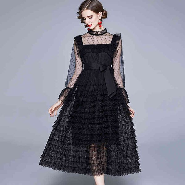 casual dresses women lace summer elegant fashion vintage half high collar flare sleeve slim long gauze cake awning n2um, Black;gray
casual dresses women lace summer elegant fashion vintage half high collar flare sleeve slim long gauze cake awning n2um, Black;gray