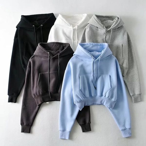 2021 new 21 year hooded plush short sweater women's autumn and winter korean loose solid waist pullover bxwz, Black
2021 new 21 year hooded plush short sweater women's autumn and winter korean loose solid waist pullover bxwz, Black