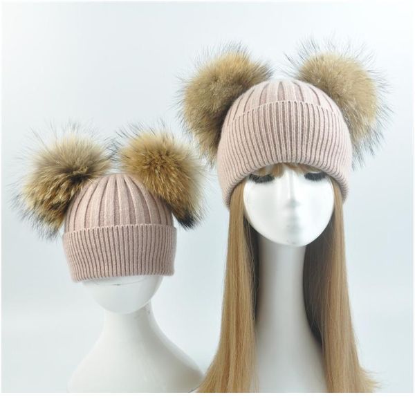 parent-child baby hats 2pcs mother and baby warm winter knitted hats double fur pom pom bea jlllbp
parent-child baby hats 2pcs mother and baby warm winter knitted hats double fur pom pom bea jlllbp