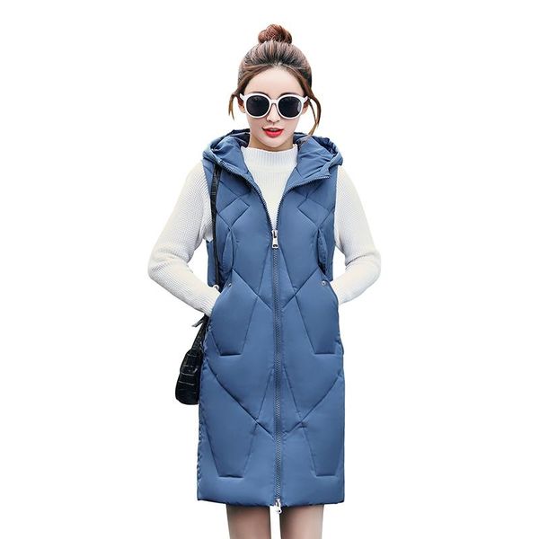 women's vests plus size women vest winter jacket pocket hooded coat warm casual cotton padded female long slim sleeveless waistcoat, Black;white
women's vests plus size women vest winter jacket pocket hooded coat warm casual cotton padded female long slim sleeveless waistcoat, Black;white