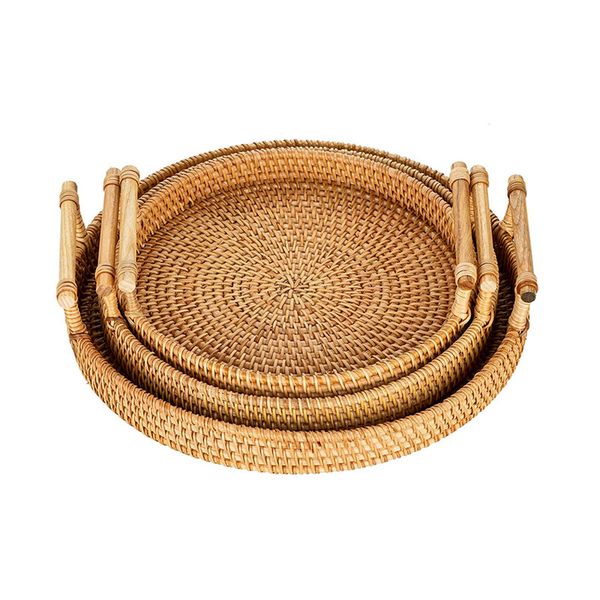 rattan woven round basket round serving cracker tray with handles for bread fruit vegetables restaurant serving dinner parties & tabledispla
rattan woven round basket round serving cracker tray with handles for bread fruit vegetables restaurant serving dinner parties & tabledispla