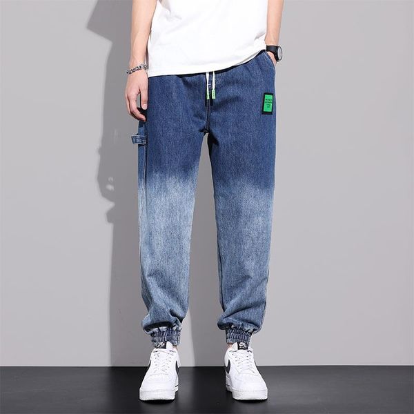 men's jeans arrival fashion men casual harem pants gradient color elastic waist comfort loosetrousers male washed denim 3xl, Blue
men's jeans arrival fashion men casual harem pants gradient color elastic waist comfort loosetrousers male washed denim 3xl, Blue