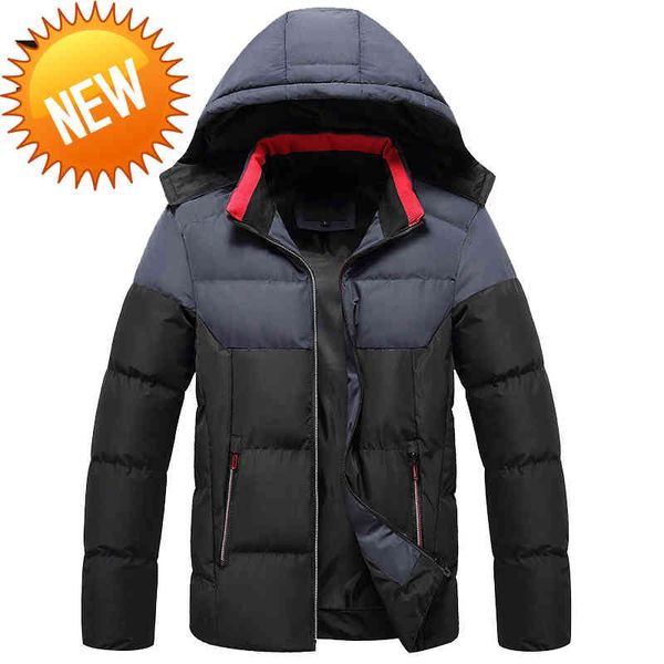 men's winter duck warm down jacket hooded thick puffer outwear coat male casual overcoat autumn loose thermal parka, Black
men's winter duck warm down jacket hooded thick puffer outwear coat male casual overcoat autumn loose thermal parka, Black