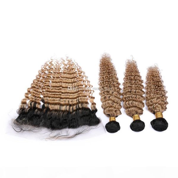 dark roots honey blonde brazilian hair bundles with frontal closure deep wave human hair two tone 1b 27 light brown ombre virgin hair, Black;brown
dark roots honey blonde brazilian hair bundles with frontal closure deep wave human hair two tone 1b 27 light brown ombre virgin hair, Black;brown